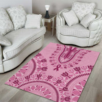 Dashiki Glamorous Pink Area Rug Breast Cancer Awareness - Wonder Print Shop