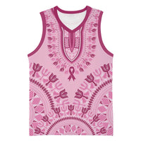 Dashiki Glamorous Pink Basketball Jersey Breast Cancer Awareness - Wonder Print Shop