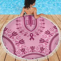 Dashiki Glamorous Pink Beach Blanket Breast Cancer Awareness - Wonder Print Shop