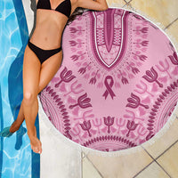 Dashiki Glamorous Pink Beach Blanket Breast Cancer Awareness - Wonder Print Shop