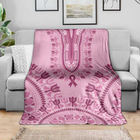 Dashiki Glamorous Pink Blanket Breast Cancer Awareness - Wonder Print Shop