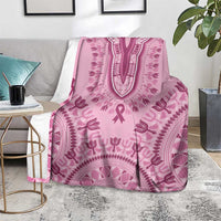 Dashiki Glamorous Pink Blanket Breast Cancer Awareness - Wonder Print Shop