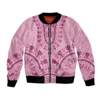 Dashiki Glamorous Pink Bomber Jacket Breast Cancer Awareness - Wonder Print Shop