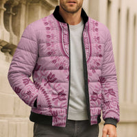 Dashiki Glamorous Pink Bomber Puffer Jacket Breast Cancer Awareness - Wonder Print Shop