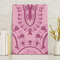 Dashiki Glamorous Pink Canvas Wall Art Breast Cancer Awareness - Wonder Print Shop