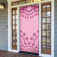 Dashiki Glamorous Pink Door Cover Breast Cancer Awareness - Wonder Print Shop