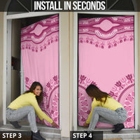 Dashiki Glamorous Pink Door Cover Breast Cancer Awareness - Wonder Print Shop