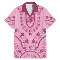 Dashiki Glamorous Pink Family Matching Mermaid Dress and Hawaiian Shirt Breast Cancer Awareness - Wonder Print Shop