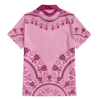 Dashiki Glamorous Pink Family Matching Mermaid Dress and Hawaiian Shirt Breast Cancer Awareness - Wonder Print Shop