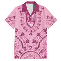 Dashiki Glamorous Pink Family Matching Short Sleeve Bodycon Dress and Hawaiian Shirt Breast Cancer Awareness - Wonder Print Shop