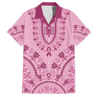 Dashiki Glamorous Pink Hawaiian Shirt Breast Cancer Awareness - Wonder Print Shop