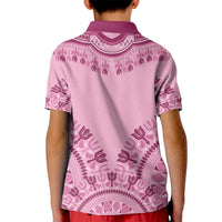 Dashiki Glamorous Pink Kid Polo Shirt Breast Cancer Awareness - Wonder Print Shop