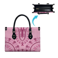 Dashiki Glamorous Pink Leather Bag Breast Cancer Awareness - Wonder Print Shop