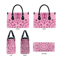 Dashiki Glamorous Pink Leather Bag Breast Cancer Awareness - Wonder Print Shop
