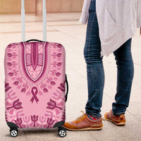 Dashiki Glamorous Pink Luggage Cover Breast Cancer Awareness - Wonder Print Shop