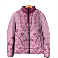 Dashiki Glamorous Pink Padded Jacket Breast Cancer Awareness - Wonder Print Shop