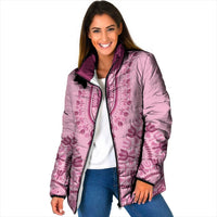 Dashiki Glamorous Pink Padded Jacket Breast Cancer Awareness - Wonder Print Shop