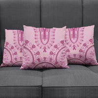 Dashiki Glamorous Pink Pillow Cover Breast Cancer Awareness - Wonder Print Shop