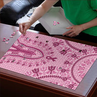 Dashiki Glamorous Pink Puzzle Breast Cancer Awareness - Wonder Print Shop