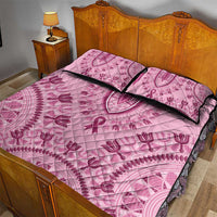 Dashiki Glamorous Pink Quilt Bed Set Breast Cancer Awareness - Wonder Print Shop
