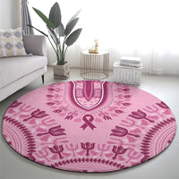 Dashiki Glamorous Pink Round Carpet Breast Cancer Awareness - Wonder Print Shop