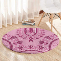 Dashiki Glamorous Pink Round Carpet Breast Cancer Awareness - Wonder Print Shop