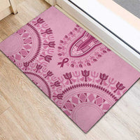 Dashiki Glamorous Pink Rubber Doormat Breast Cancer Awareness - Wonder Print Shop