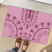 Dashiki Glamorous Pink Rubber Doormat Breast Cancer Awareness - Wonder Print Shop