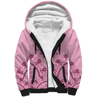 Dashiki Glamorous Pink Sherpa Hoodie Breast Cancer Awareness - Wonder Print Shop