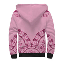 Dashiki Glamorous Pink Sherpa Hoodie Breast Cancer Awareness - Wonder Print Shop