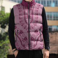 Dashiki Glamorous Pink Sleeveless Puffer Jacket Breast Cancer Awareness - Wonder Print Shop