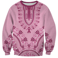 Dashiki Glamorous Pink Sweatshirt Breast Cancer Awareness - Wonder Print Shop