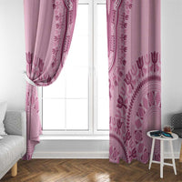 Dashiki Glamorous Pink Window Curtain Breast Cancer Awareness - Wonder Print Shop