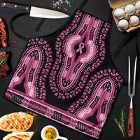 Breast Cancer Awareness Pink Ribbon Apron Dashiki Style - Wonder Print Shop