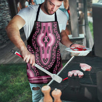 Breast Cancer Awareness Pink Ribbon Apron Dashiki Style - Wonder Print Shop