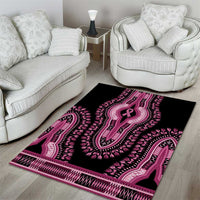 Breast Cancer Awareness Pink Ribbon Area Rug Dashiki Style - Wonder Print Shop