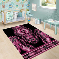 Breast Cancer Awareness Pink Ribbon Area Rug Dashiki Style - Wonder Print Shop