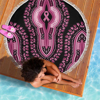 Breast Cancer Awareness Pink Ribbon Beach Blanket Dashiki Style - Wonder Print Shop