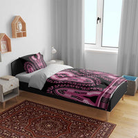 Breast Cancer Awareness Pink Ribbon Bedding Set Dashiki Style - Wonder Print Shop