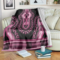 Breast Cancer Awareness Pink Ribbon Blanket Dashiki Style - Wonder Print Shop