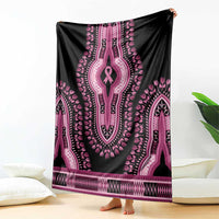 Breast Cancer Awareness Pink Ribbon Blanket Dashiki Style - Wonder Print Shop