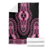 Breast Cancer Awareness Pink Ribbon Blanket Dashiki Style - Wonder Print Shop