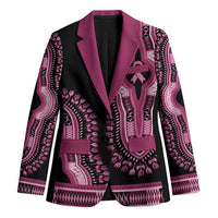 Breast Cancer Awareness Pink Ribbon Blazer Dashiki Style - Wonder Print Shop