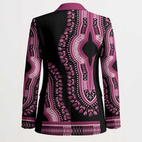 Breast Cancer Awareness Pink Ribbon Blazer Dashiki Style - Wonder Print Shop