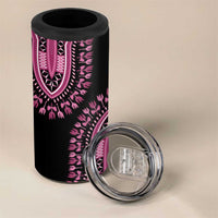 Breast Cancer Awareness Pink Ribbon 4 in 1 Can Cooler Tumbler Dashiki Style - Wonder Print Shop