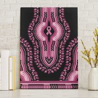 Breast Cancer Awareness Pink Ribbon Canvas Wall Art Dashiki Style - Wonder Print Shop