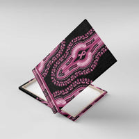 Breast Cancer Awareness Pink Ribbon Canvas Wall Art Dashiki Style - Wonder Print Shop