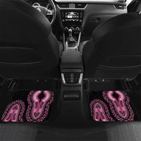 Breast Cancer Awareness Pink Ribbon Car Mats Dashiki Style - Wonder Print Shop