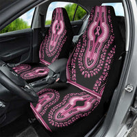 Breast Cancer Awareness Pink Ribbon Car Seat Cover Dashiki Style - Wonder Print Shop