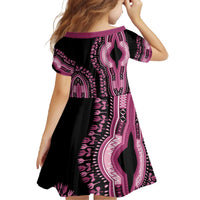 Breast Cancer Awareness Pink Ribbon Family Matching Off The Shoulder Long Sleeve Dress and Hawaiian Shirt Dashiki Style - Wonder Print Shop